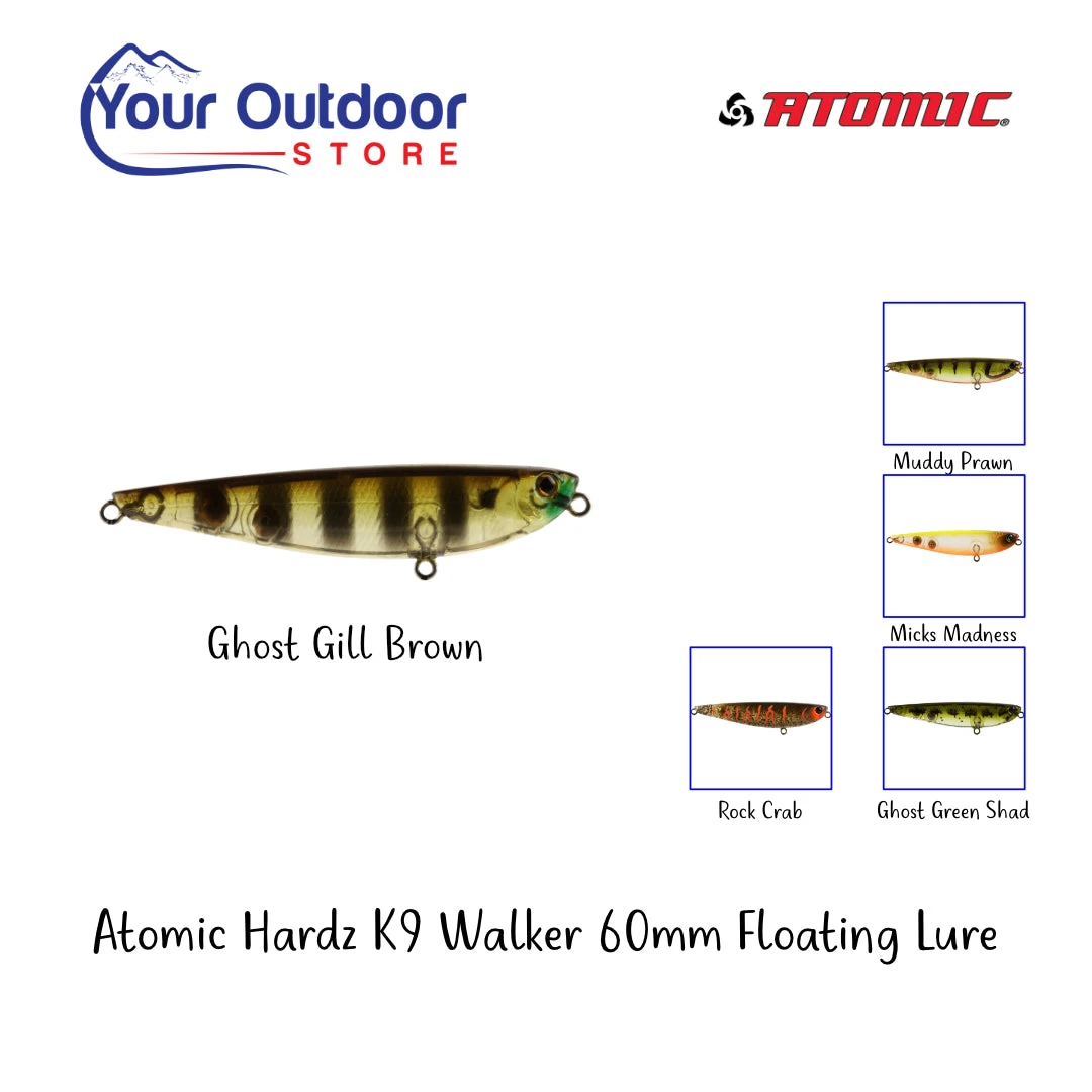 Atomic Hardz K9 Walker 60 Floating Lure 1 Atomic Hardz K9 Walker 60 Floating Lure