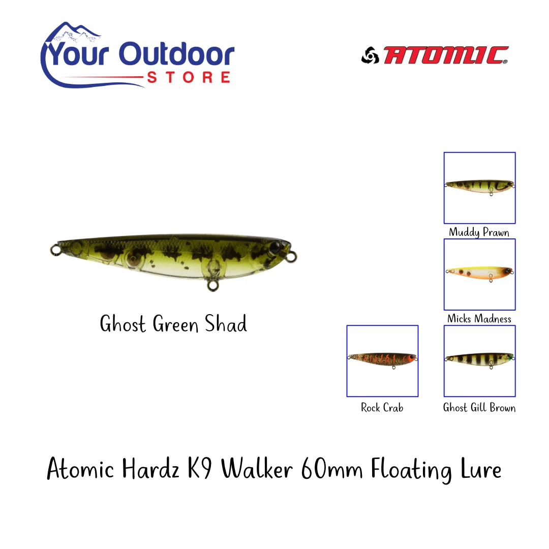 Atomic Hardz K9 Walker 60 Floating Lure 2 Atomic Hardz K9 Walker 60 Floating Lure - Image 2