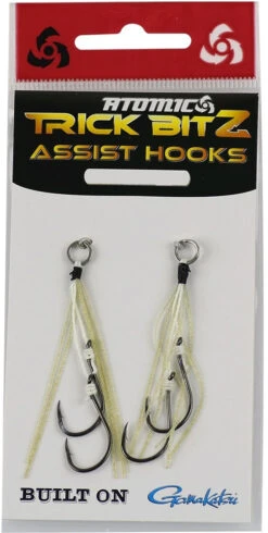 Atomic Trick Bitz Assist Hook #04 -Sports Fishing Atomic Trick Bitz Assist Hook Gold Fleck