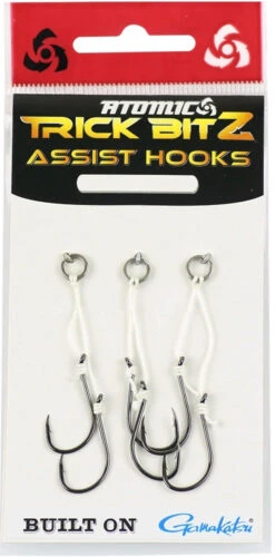 Atomic Trick Bitz Assist Hook #04 -Sports Fishing Atomic Trick Bitz Assist Hook No Skirt