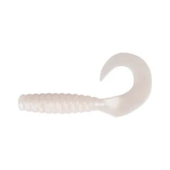 Berkley Powerbait Grub Soft Plastic Lure -Sports Fishing Berkley Powerbait Grub Soft Plastic Pearl White