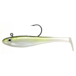Bite Science Thump Shad Rigged Paddle Tail Soft Plastic Lure 3 Inch -Sports Fishing Bite Science Thump Shad Greenback Herring 1200x1200 1