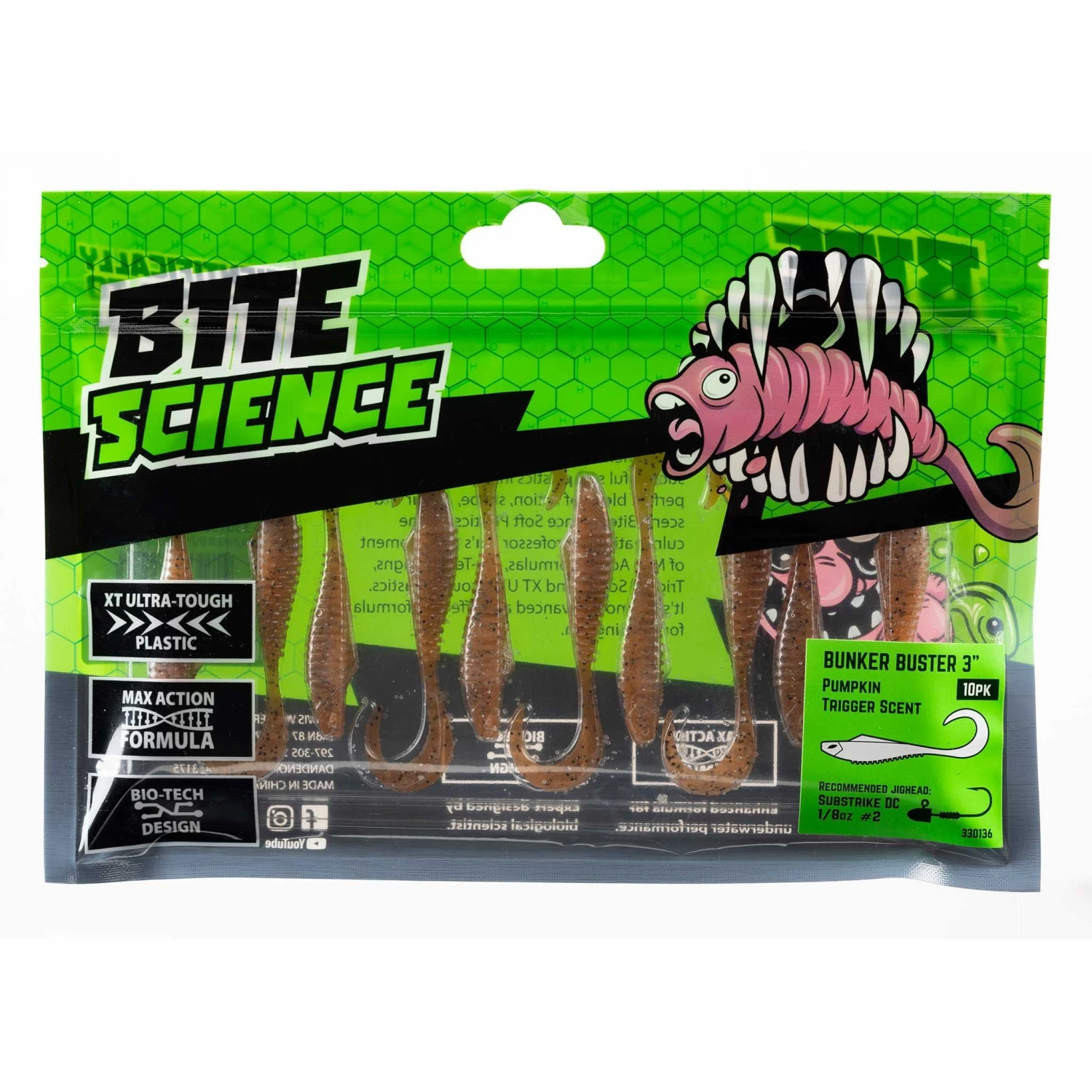 Bite Science Bunker Buster Soft Plastic Lure 3 Inch 2 Bite Science Bunker Buster Soft Plastic Lure 3 Inch - Image 2