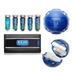 Klik Sinkers Easy Change Clip Snap On Ball Sinker Mixed Colour Mega Value Pack With Carry Case