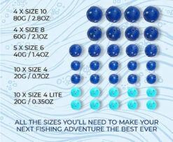 Klik Sinkers Easy Change Clip Snap On Ball Sinker Mixed Colour Mega Value Pack With Carry Case -Sports Fishing KlikSinkersEasyChangeClipSnapOnBallSinkerValueTubev3 300575de 611f 4c88 88a0 14d2d984403f