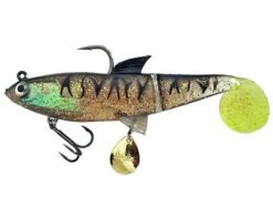 Molix Shad 140mm Aussie Barra Special Soft Plastic Swimbait Lure -Sports Fishing Molix Shad 140mm Aussie Barra Special Soft Plastic Swimbait Black Gold Chart Tail