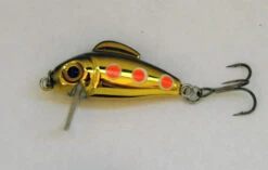 Bullet Lures Minnow 3cm 20 Bullet Lures Minnow 3cm -Sports Fishing Spawning Brown Trout with UV painted spots