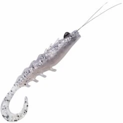 Squidgies Original Wriggler Tail Prawn Soft Plastic Lure 25 Squidgies Original Wriggler Tail Prawn Soft Plastic Lure -Sports Fishing Squidgies Original Wriggler Tail Prawn Soft Plastic White Lightning