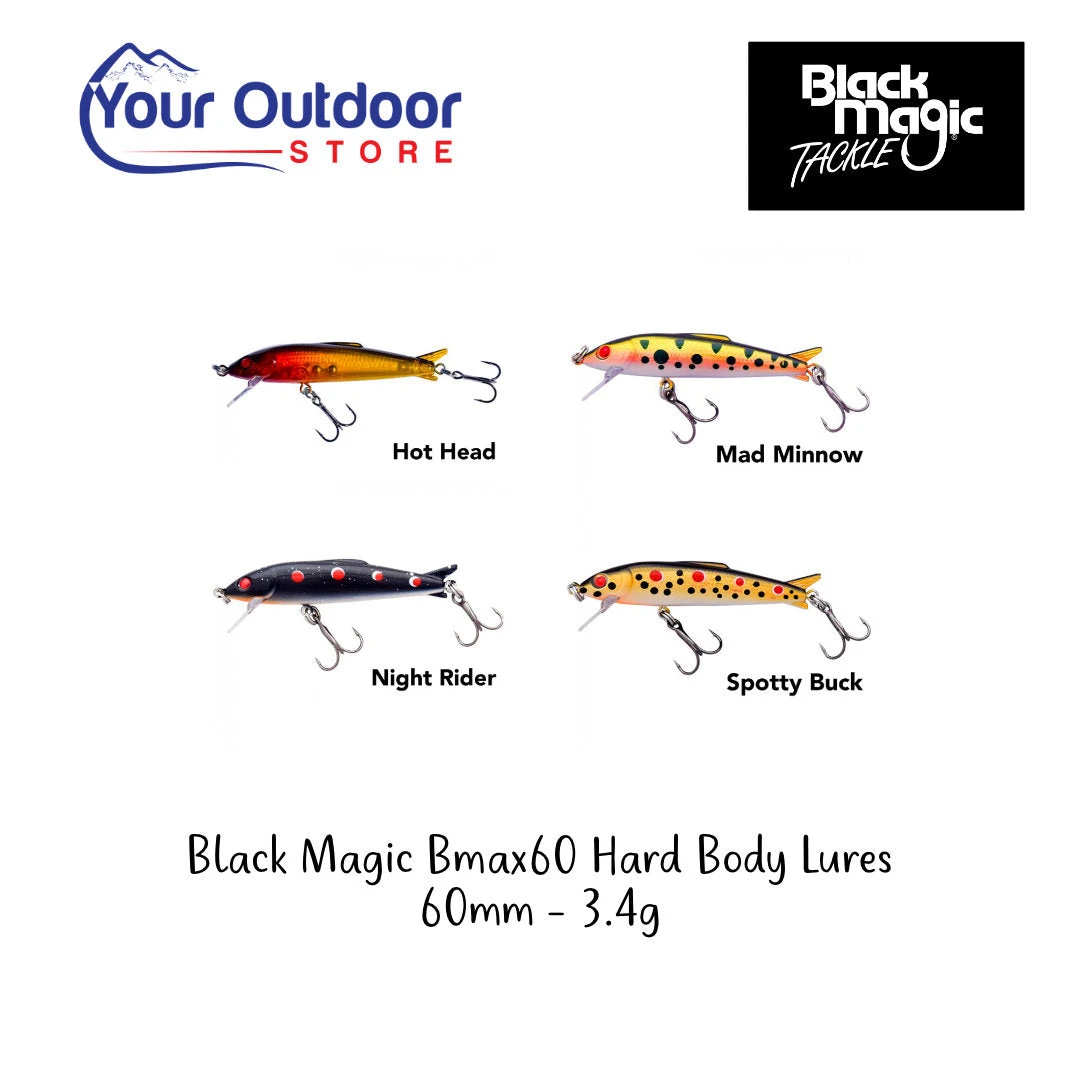 Black Magic BMax 60 Hard Body Lures 1 Black Magic BMax 60 Hard Body Lures