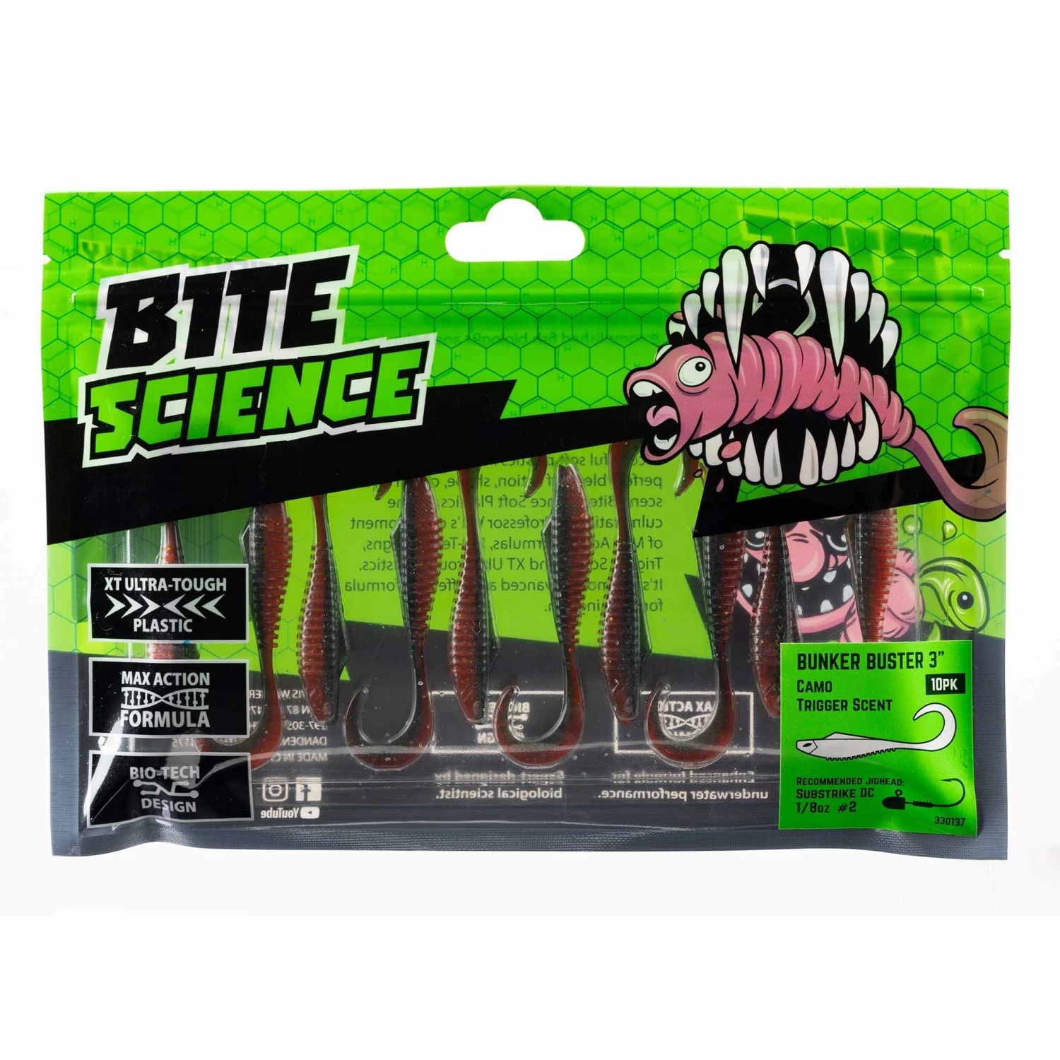 Bite Science Bunker Buster Soft Plastic Lure 3 Inch 1 Bite Science Bunker Buster Soft Plastic Lure 3 Inch